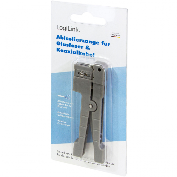 LogiLink Kabelstripper for fiber-, koaksial- og kobberkabel opp til Ø 3,2 mm LogiLink Kabelstripper for fiber-, koaksial- og kobberkabel opp til Ø 3,2 mm