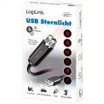 LogiLink LED-stjernelys med 6 lysmønstre USB-A