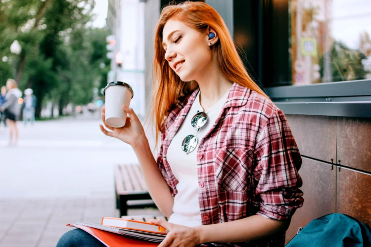 JVC HA-A6T-A-U Gumy True Wireless Mini Earphones Blue