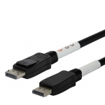 DELTACO DisplayPort-kabel, DP 2.1, DP80, 0,5 m