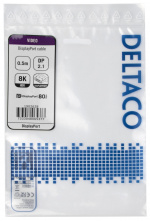 DELTACO DisplayPort-kabel, DP 2.1, DP80, 0,5 m