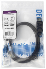 DELTACO DisplayPort-kabel, DP 2.1, DP80, 1 m
