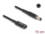 DeLOCK Ladekabel for bærbar PC USB Type-C til 5,5 x 2,1 mm 15 cm DeLOCK Ladekabel for bærbar PC USB Type-C til 5,5 x 2,1 mm 15 cm