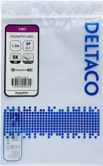 DELTACO DisplayPort-kabel, DP 2.1, DP40, 1,5 m