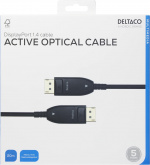 DELTACO Displayport 1.4-kabel, AOC, 8K@30 Hz, 20 m, svart