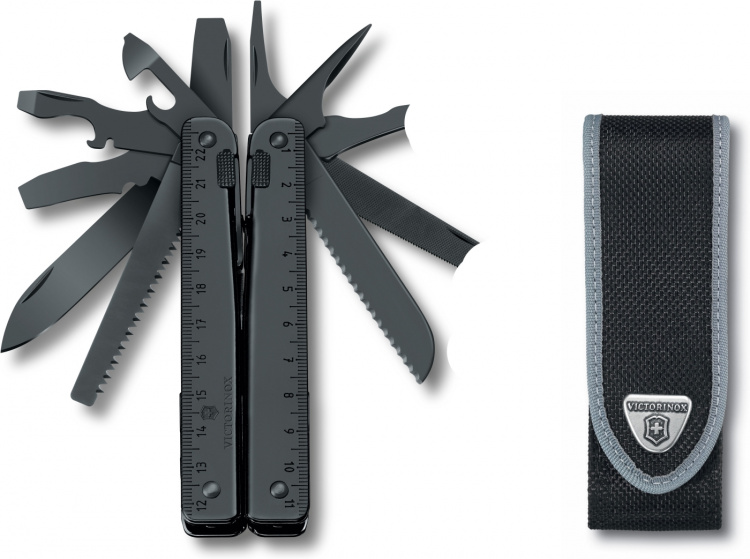 Victorinox SwissTool Burnished multifunksjonsverktøy, svart