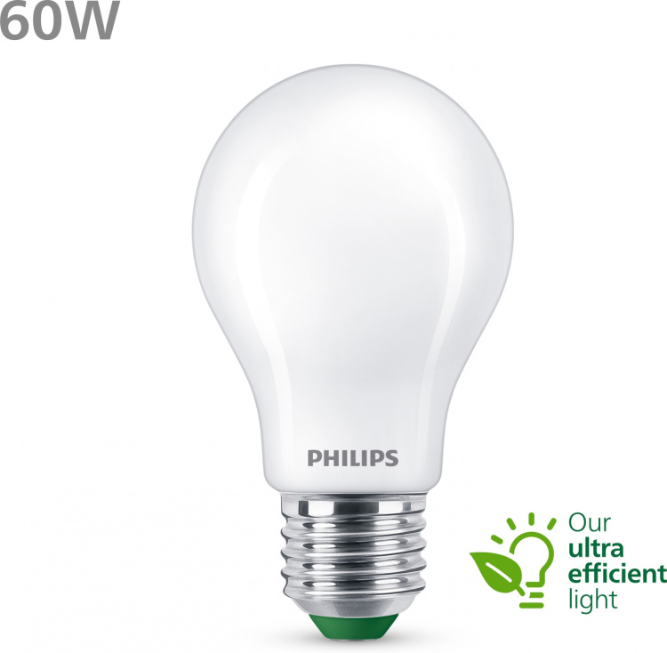 Philips Ultraeffektiv LED-lampe, E27, 4000K, 840 lm