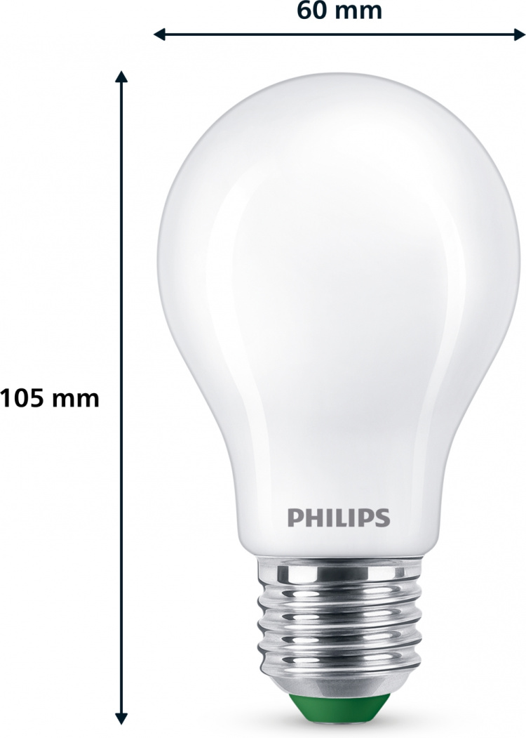 Philips Ultraeffektiv LED-lampe, E27, 4000K, 840 lm