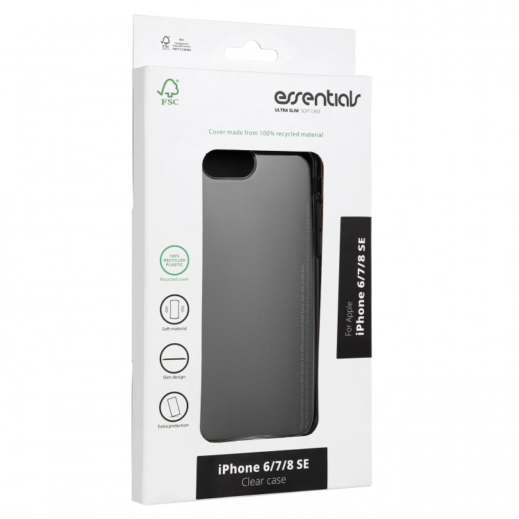 Essentials iPhone 6/7/8/SE (2020/2022) resirkulert TPU-deksel, TRP