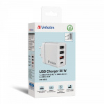 Verbatim CHR-30EU2 USB Charger 30W with 1 x USB-C® PD 20W