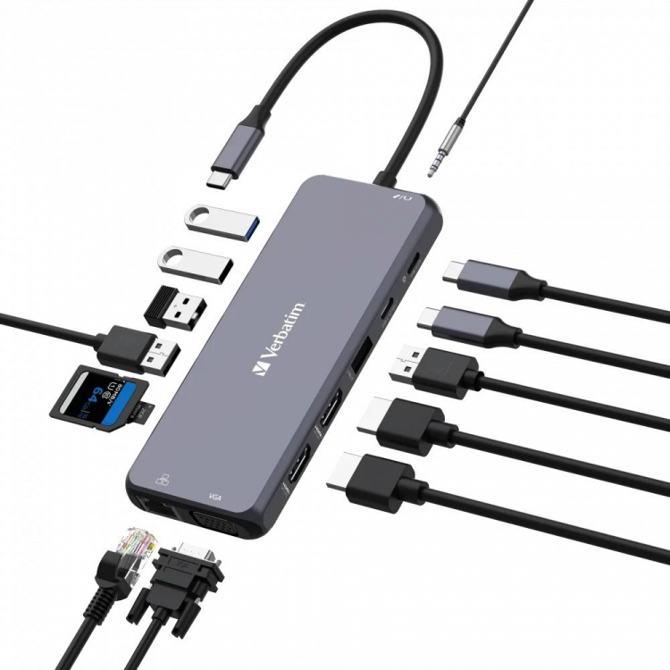Verbatim USB-C Pro Multiport Hub 14 Port CMH-14