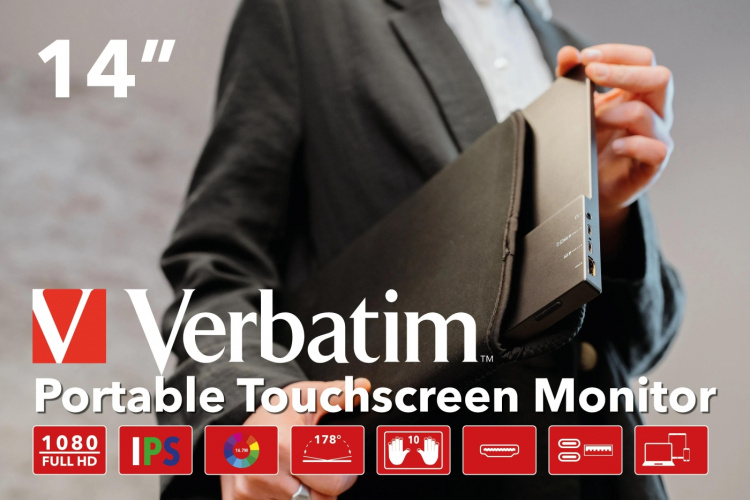 Verbatim PMT-14 Portable Monitor 14
