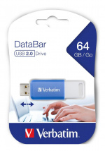 Verbatim DataBar USB 2.0-minnepinne blå 64 GB