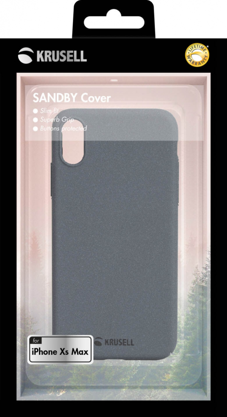 Krusell iPhone XS Max Sandby Cover, Stone