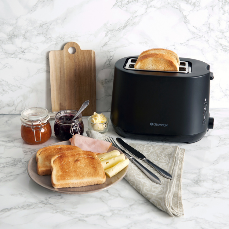Champion Brødrister 2 plater 750W BR300 Matt svart Champion Brødrister 2 plater 750W BR300 Matt svart