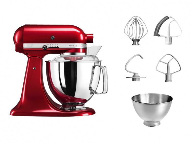 KitchenAid Artisan 5KSM175PSECA kjøkkenmaskin 4,8 liter Rød