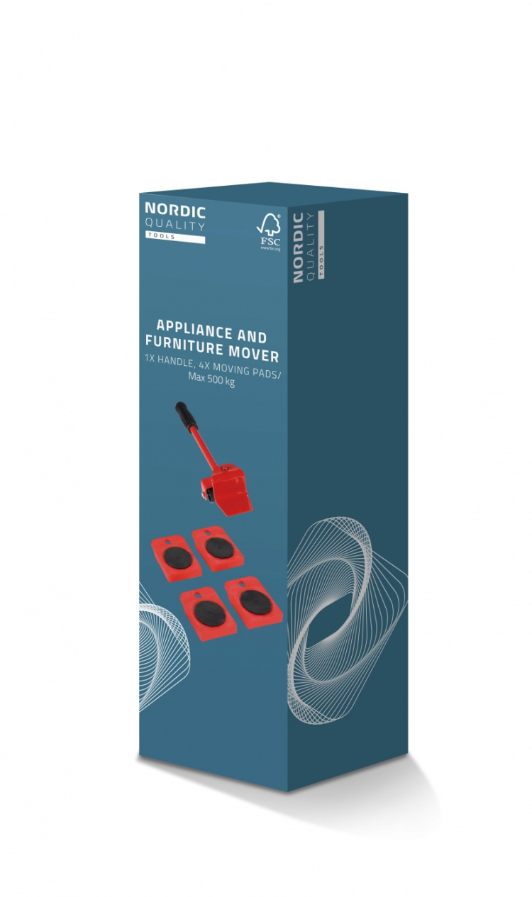 Nordic Quality Verktygssats för flytt av möbler, 5 st