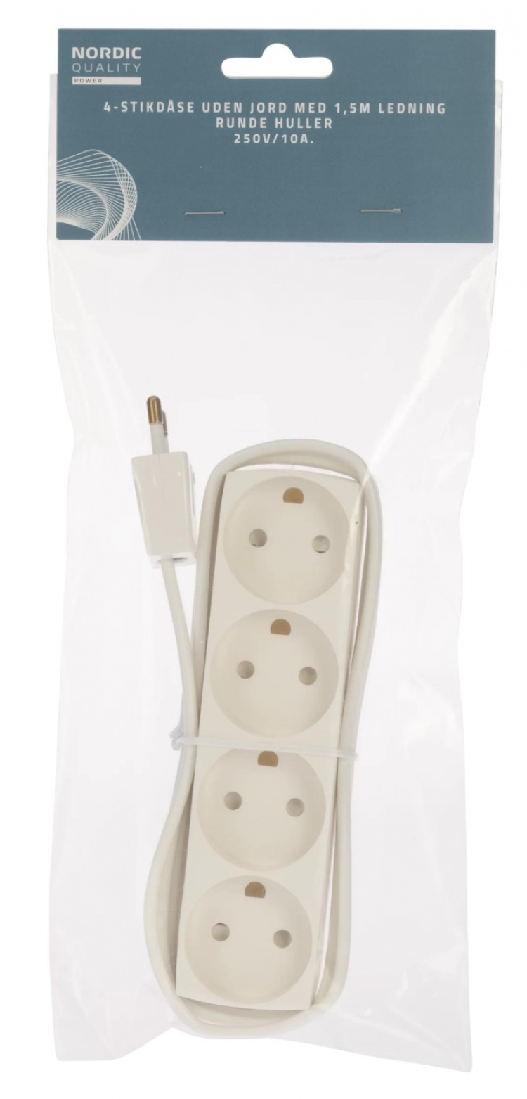 Nordic Quality 4-väg kontakt rund, 1,5m