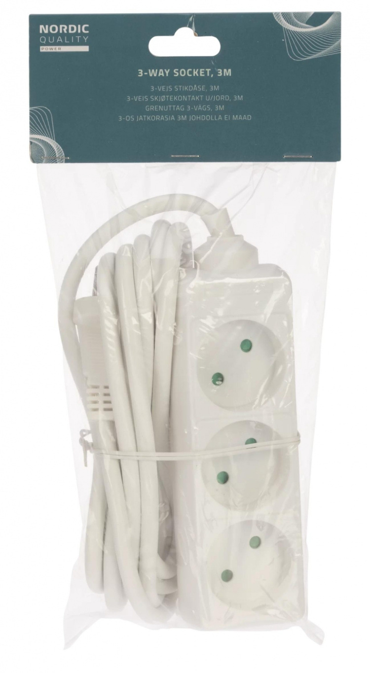 Nordic Quality 3-vägs kontakt (D) ,3m