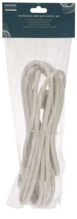 NORDIC QUALITY Skjøteledning med jord, 5m