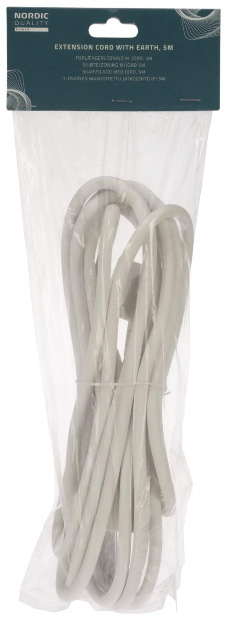 NORDIC QUALITY Skjøteledning med jord, 5m
