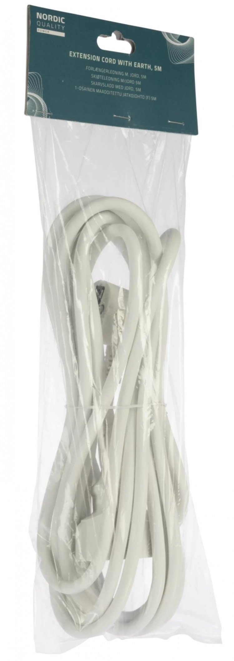 NORDIC QUALITY Skjøteledning med jord, 5m