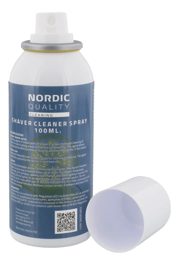 NORDIC QUALITY Rengjøringsspray for barbermaskiner, 100 ml