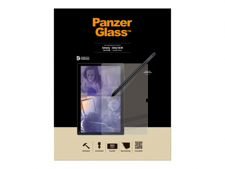 PanzerGlass Samsung Galaxy Tab A8 - Klar (etuivennlig)