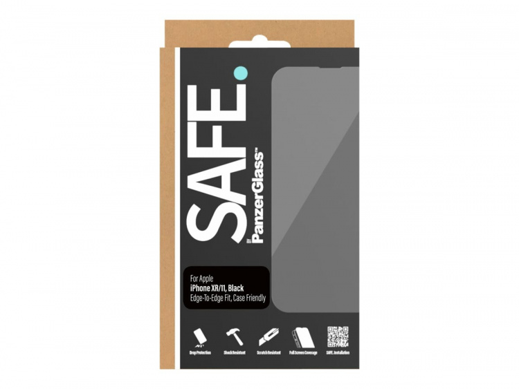 PanzerGlass PanzerGlass SAFE. by skjermbeskytter Svart gjennomsiktig Apple iPhone 11, XR PanzerGlass PanzerGlass SAFE. by skjermbeskytter Svart gjennomsiktig Apple iPhone 11, XR