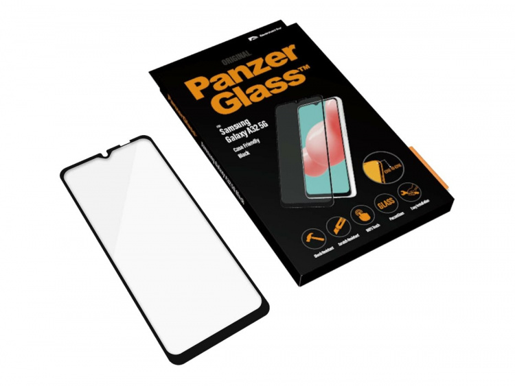 PanzerGlass Case Friendly skjermbeskytter Svart gjennomsiktig Samsung Galaxy A32 5G