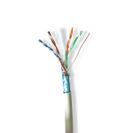 Nedis Nettverkskabelen Roll | CAT6 | Strandet | F/UTP | Bare kobber | 305.0 m | Innendørs | Rund | LSZH | Grå | Trekkboks Nedis Nettverkskabelen Roll | CAT6 | Strandet | F/UTP | Bare kobber | 305.0 m | Innendørs | Rund | LSZH | Grå | Trekkboks