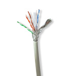 Nedis Nettverkskabelen Roll | CAT6 | Strandet | S/FTP | Bare kobber | 100.0 m | Innendørs | Rund | LSZH | Grå | Trekkboks Nedis Nettverkskabelen Roll | CAT6 | Strandet | S/FTP | Bare kobber | 100.0 m | Innendørs | Rund | LSZH | Grå | Trekkboks
