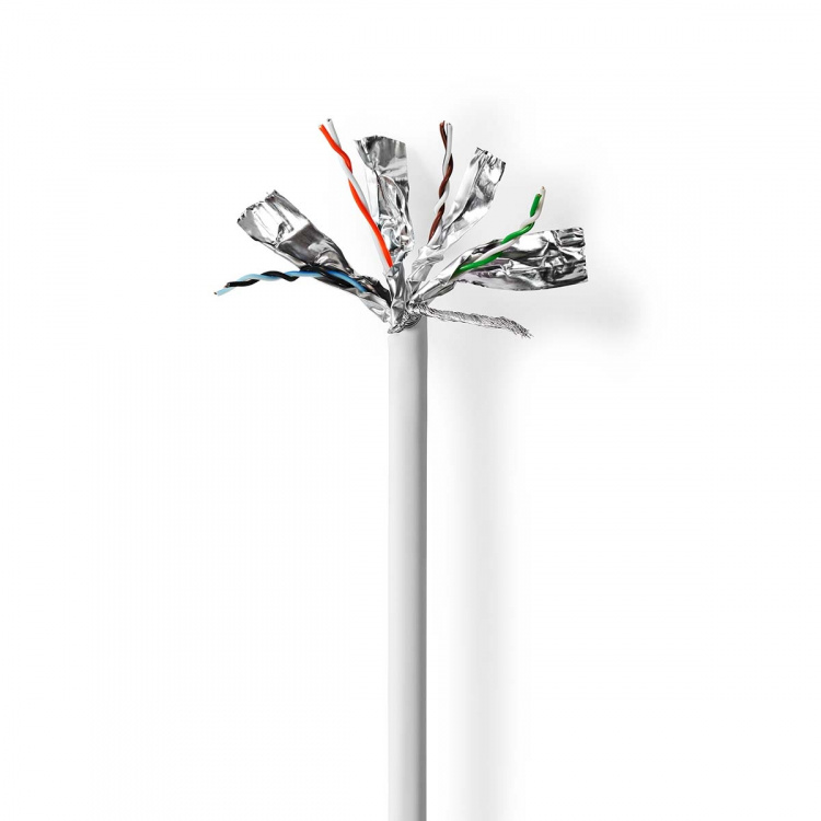 Nedis Nettverkskabelen Roll | CAT6a | Fast | SF/UTP | Kobber | 305.0 m | Innendørs | Rund | LSZH | Grå | Trekkboks Nedis Nettverkskabelen Roll | CAT6a | Fast | SF/UTP | Kobber | 305.0 m | Innendørs | Rund | LSZH | Grå | Trekkboks
