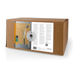 Nedis Nettverkskabelen Roll | CAT6 | Fast | U/UTP | CCA | 305.0 m | Utendørs | Rund | PE | Sort | Trekkboks