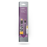 Nedis USB-kabel | USB 2.0 | USB-A Han | USB Micro-B Han | 480 Mbps | Gull belagt | 1.00 m | Rund | PVC | Antrasitt | Boks Nedis USB-kabel | USB 2.0 | USB-A Han | USB Micro-B Han | 480 Mbps | Gull belagt | 1.00 m | Rund | PVC | Antrasitt | Boks