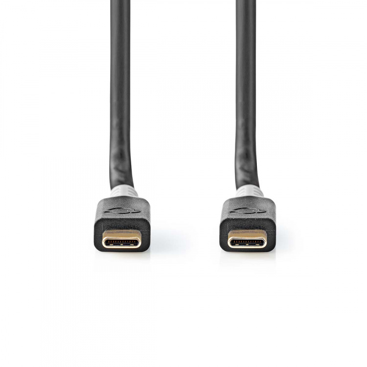 Nedis USB-kabel | USB 3.2 Gen 2x2 | USB-C™ Hann | USB-C™ Hann | 100 W | 4K@60Hz | 20 Gbps | Gull belagt | 2.00 m | Rund | PVC | Sølv | Boks Nedis USB-kabel | USB 3.2 Gen 2x2 | USB-C™ Hann | USB-C™ Hann | 100 W | 4K@60Hz | 20 Gbps | Gull belagt | 2.00 m | Rund | PVC | Sølv | Boks