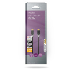 Nedis USB-kabel | USB 3.2 Gen 1 | USB-C™ Hann | USB-C™ Hann | 60 W | 4K@60Hz | 5 Gbps | Gull belagt | 2.00 m | Rund | PVC | Sort | Boks