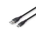 Nedis USB-kabel | USB 2.0 | USB-A Han | USB-C™ Hann | 15 W | 480 Mbps | Nikkel belagt | 1.50 m | Rund | Silikon | Sort | Boks