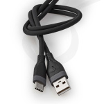 Nedis USB-kabel | USB 2.0 | USB-A Han | USB-C™ Hann | 15 W | 480 Mbps | Nikkel belagt | 1.50 m | Rund | Silikon | Sort | Boks