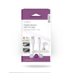 Nedis USB-kabel | USB 2.0 | USB-A Han | USB-C™ Hann | 15 W | 480 Mbps | Nikkel belagt | 1.50 m | Rund | Silikon | Hvit | Boks