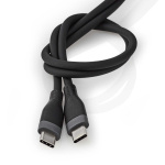 Nedis USB-kabel | USB 2.0 | USB-C™ Hann | USB-C™ Hann | 60 W | 480 Mbps | Nikkel belagt | 1.50 m | Rund | Silikon | Sort | Boks