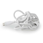 Nedis USB-kabel | USB 2.0 | USB-C™ Hann | USB-C™ Hann | 60 W | 480 Mbps | Nikkel belagt | 1.50 m | Rund | Silikon | Hvit | Boks