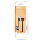 Nedis USB-kabel | USB 3.2 Gen 1 | USB-A Han | USB-A Han | 5 Gbps | Nikkel belagt | 2.00 m | Rund | PVC | Sort | Boks