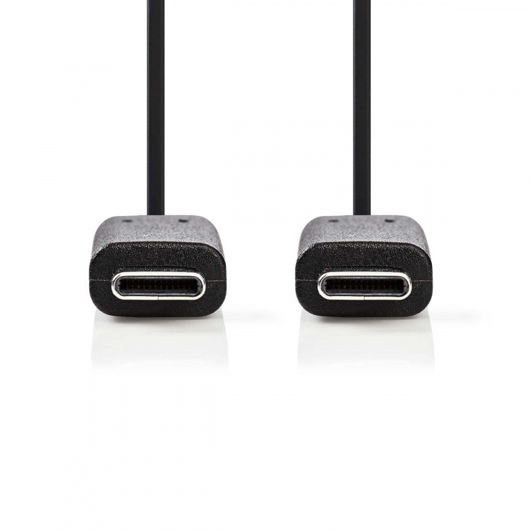 Nedis USB-kabel | USB 3.2 Gen 1 | USB-C™ Hann | USB-C™ Hann | 60 W | 4K@60Hz | 5 Gbps | Nikkel belagt | 2.00 m | Rund | PVC | Sort | Boks Nedis USB-kabel | USB 3.2 Gen 1 | USB-C™ Hann | USB-C™ Hann | 60 W | 4K@60Hz | 5 Gbps | Nikkel belagt | 2.00 m | Rund | PVC | Sort | Boks
