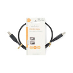 Nedis USB-kabel | USB 2.0 | USB-A Han | USB-B Han | 10 W | 480 Mbps | Nikkel belagt | 0.50 m | Rund | PVC | Sort | Label Nedis USB-kabel | USB 2.0 | USB-A Han | USB-B Han | 10 W | 480 Mbps | Nikkel belagt | 0.50 m | Rund | PVC | Sort | Label