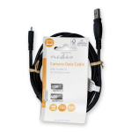 Nedis USB-kabel | USB 2.0 | USB-A Han | UC-E6 8-Pins Mann | 480 Mbps | Nikkel belagt | 2.00 m | Rund | PVC | Sort | Label