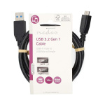 Nedis USB-kabel | USB 3.2 Gen 1 | USB-A Han | USB Micro-B Han | 5 Gbps | Nikkel belagt | 1.00 m | Rund | PVC | Sort | Label Nedis USB-kabel | USB 3.2 Gen 1 | USB-A Han | USB Micro-B Han | 5 Gbps | Nikkel belagt | 1.00 m | Rund | PVC | Sort | Label