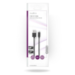 Nedis USB-kabel | USB 2.0 | USB-A Han | USB Micro-B Han | 9 W | 480 Mbps | Nikkel belagt | 5.00 m | Rund | PVC | Sort | Konvolutt