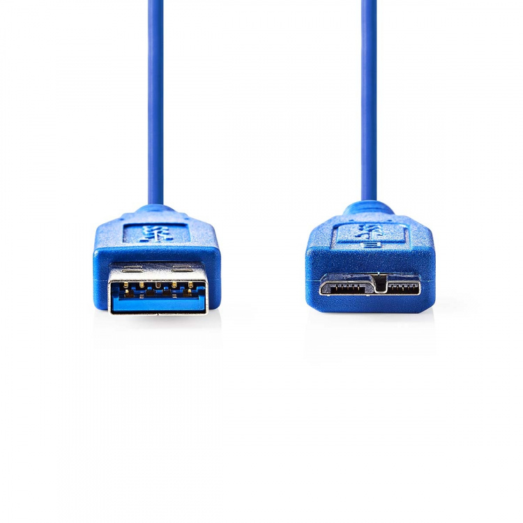 Nedis USB-kabel | USB 3.2 Gen 1 | USB-A Han | USB Micro-B Han | 5 Gbps | Nikkel belagt | 5.00 m | Rund | PVC | Blå | Konvolutt Nedis USB-kabel | USB 3.2 Gen 1 | USB-A Han | USB Micro-B Han | 5 Gbps | Nikkel belagt | 5.00 m | Rund | PVC | Blå | Konvolutt