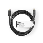 Nedis USB-kabel | USB 3.2 Gen 2 | USB-C™ Hann | USB-C™ Hann | 15 W | 10 Gbps | Nikkel belagt | 1.00 m | Rund | PVC | Sort | Stikkord Nedis USB-kabel | USB 3.2 Gen 2 | USB-C™ Hann | USB-C™ Hann | 15 W | 10 Gbps | Nikkel belagt | 1.00 m | Rund | PVC | Sort | Stikkord